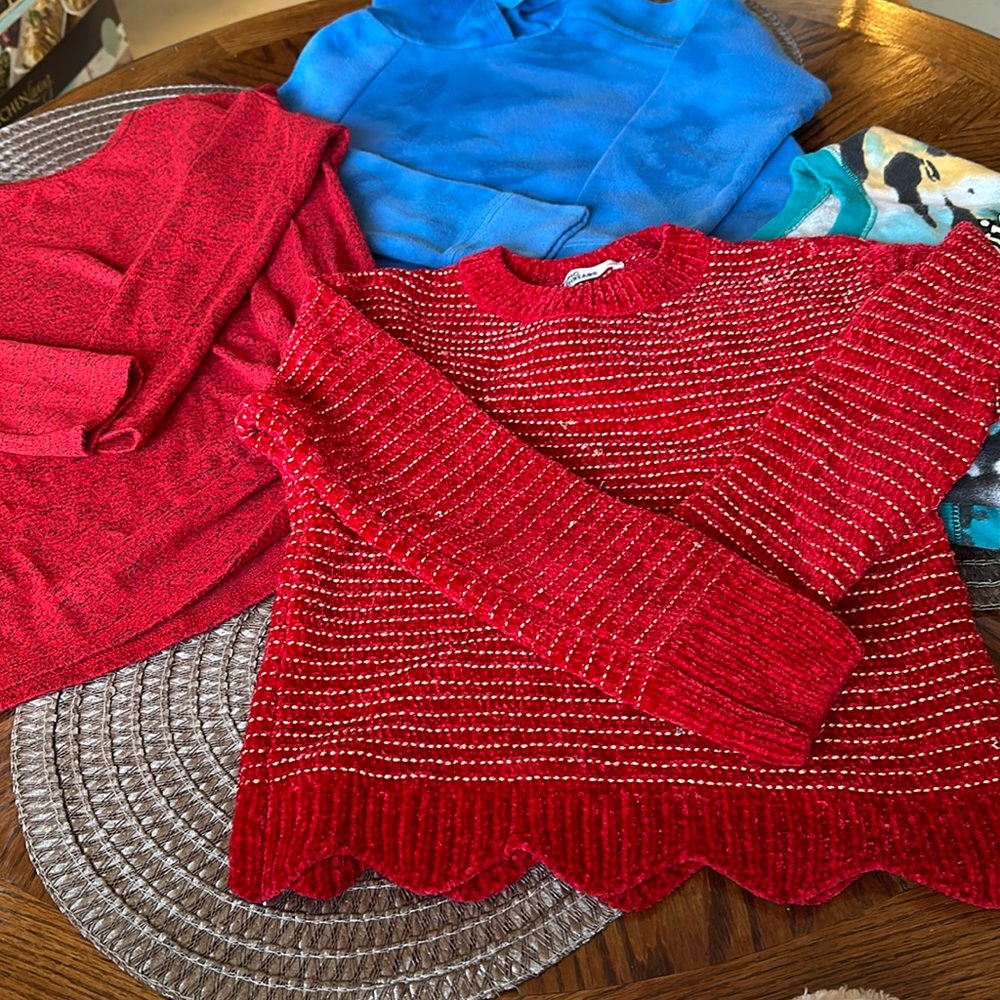 Girls size medium fall four piece top bundle